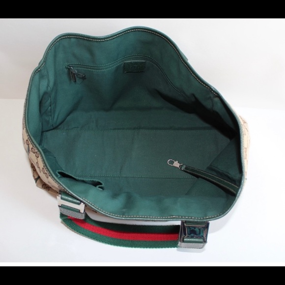 Gucci Shoulder Bag Web Monogram GG Tote - Picture 7 of 15